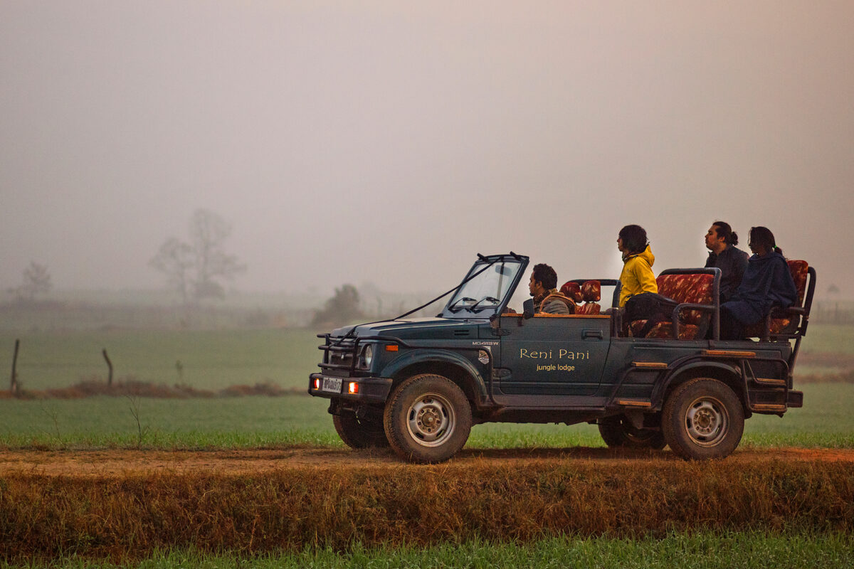 Safari-Jeep im Satpura Nationalpark